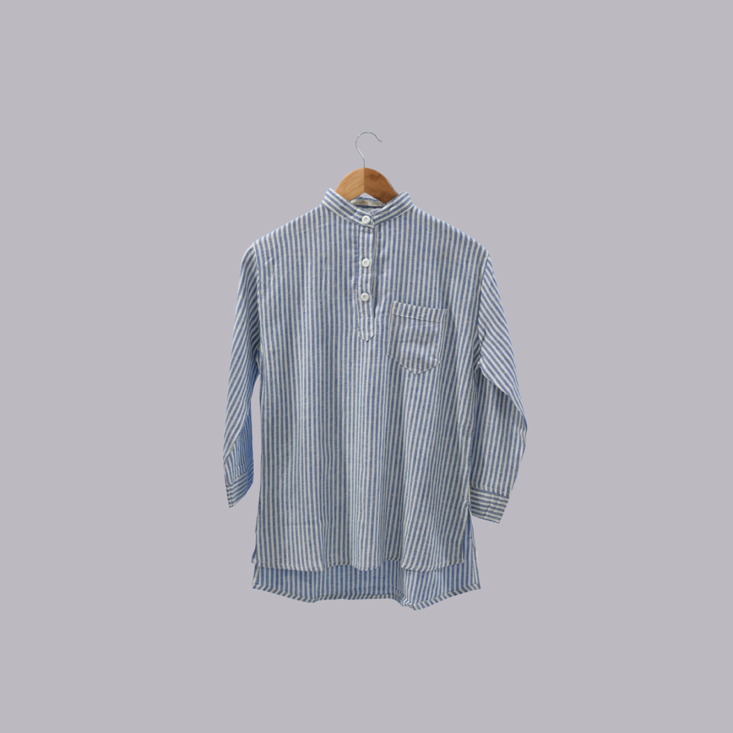 Lines of Intention | The Broad Stripe Japanese Collar Shirt