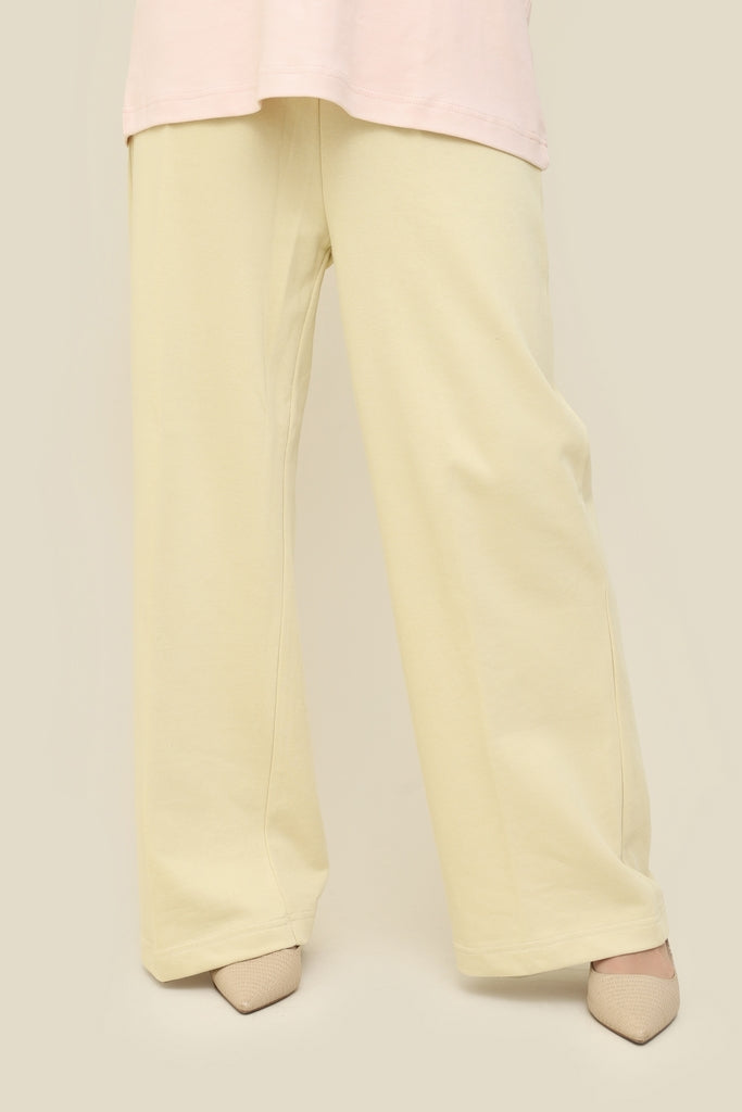 The Draped Icon Wide-Leg Trousers Cloud Cream Limited Edition