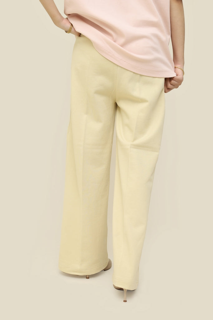The Draped Icon Wide-Leg Trousers Cloud Cream Limited Edition