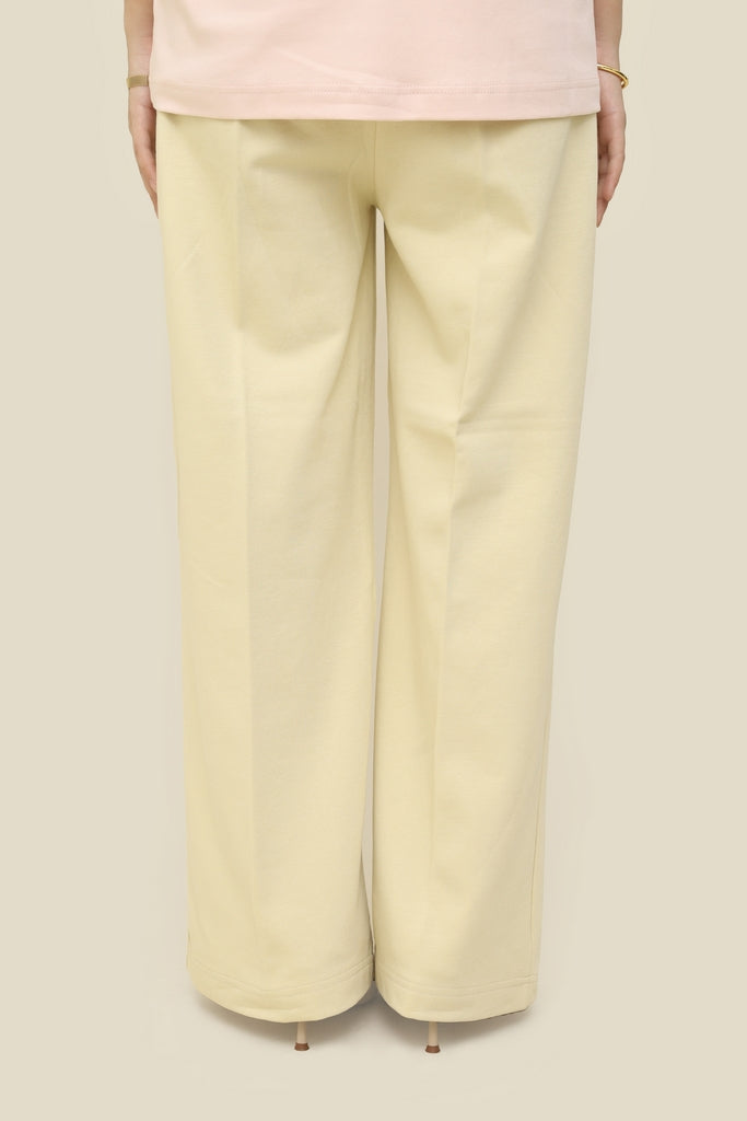 The Draped Icon Wide-Leg Trousers Cloud Cream Limited Edition