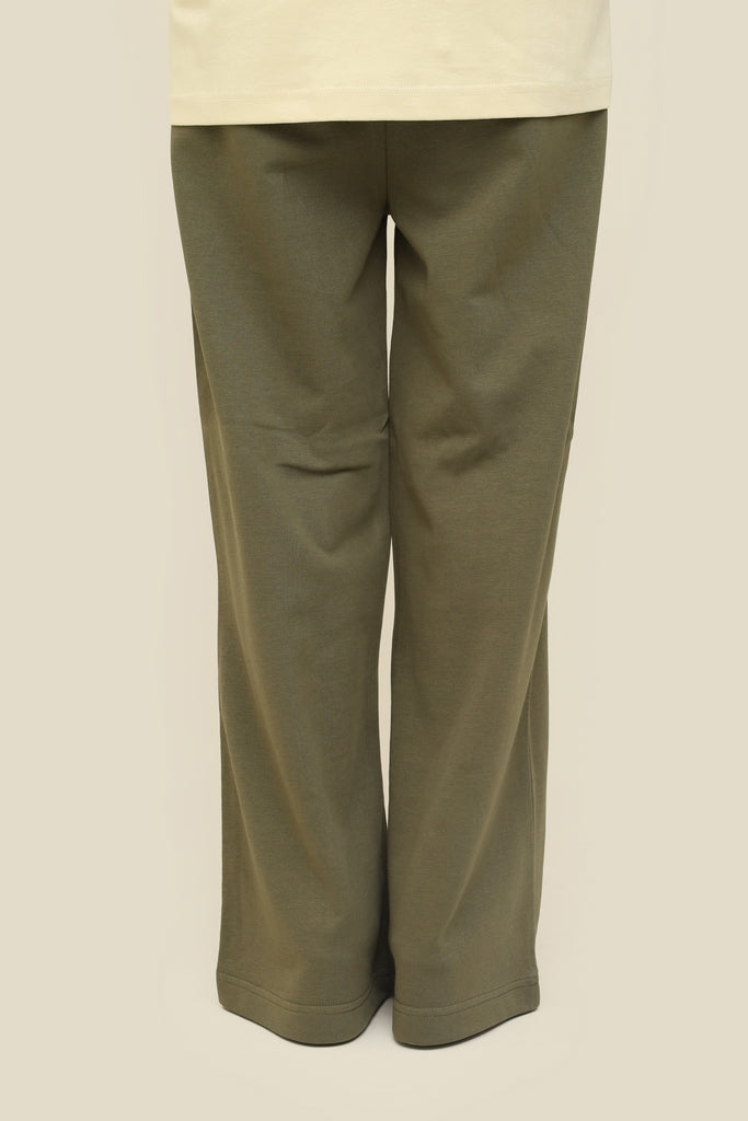 Wide-Leg Trouser Tea Leaf | Draped Icon Limited Edition